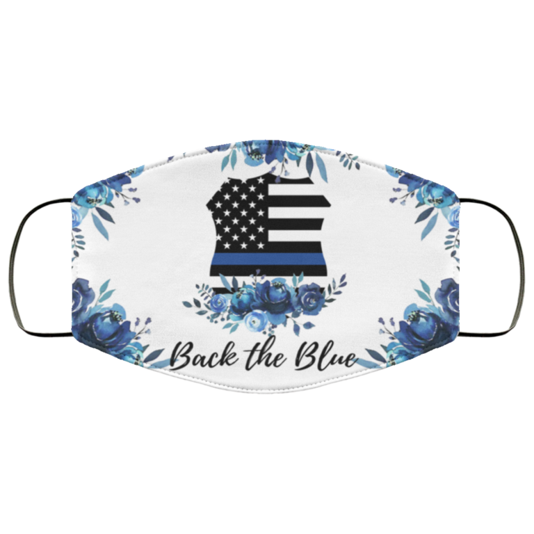Back The Blue Face Mask
