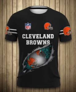 Cleveland Browns Football All Over Print T Shirt
