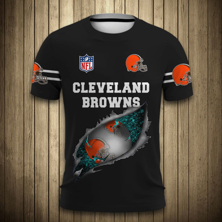 Cleveland Browns Football All Over Print T Shirt, Hoodie