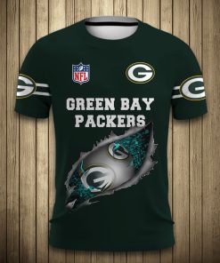 Green Bay Packers Football All Over Print T shirt