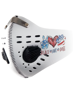 Peace Love Dog N95 Filter Face Mask