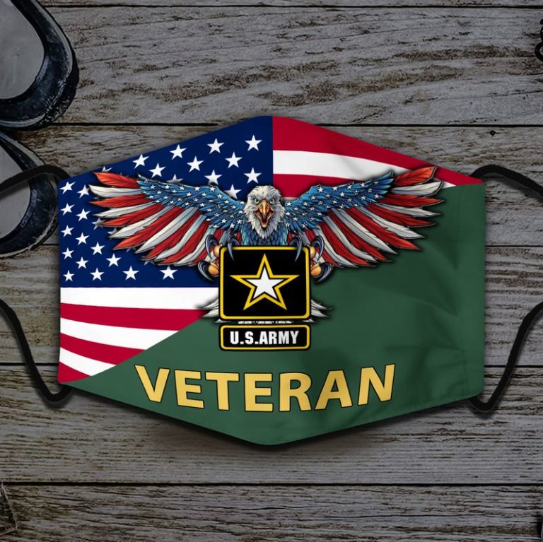 US Bald Eagle Army Veteran Face Mask