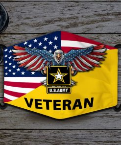 US Bald Eagle Army Veteran Face Mask