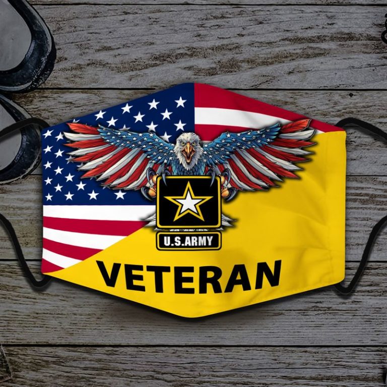 US Bald Eagle Army Veteran Face Mask