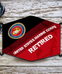 US Marine Corps Retired Face Mask US Marine Corps Retired Face Mask