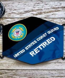 US Coast Guard Retired Face Mask US Coast Guard Retired Face Mask