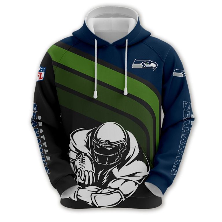 Seattle Seahawks Football All Over Print Hoodie, T Shirt