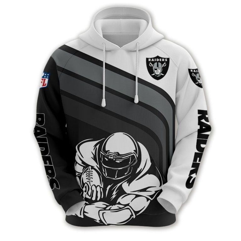 Oakland Raiders Football All Over Print Hoodie, T Shirt