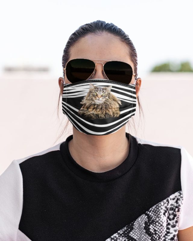 Norwegian Forest Cat Face Mask