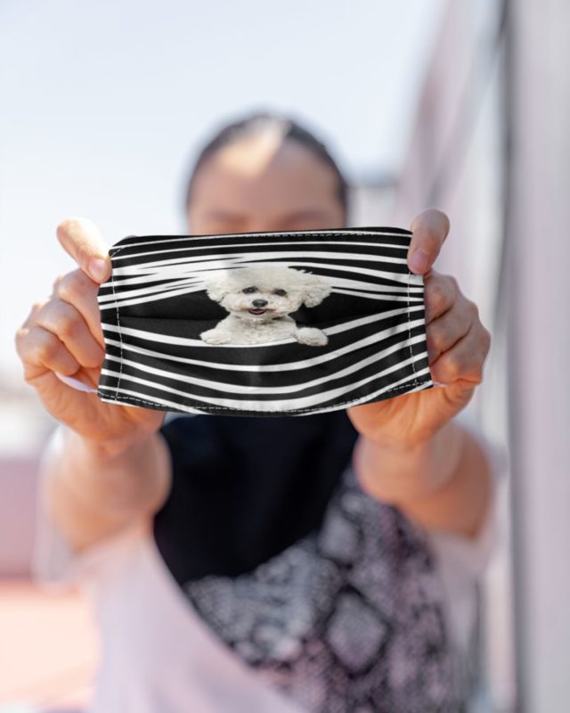 Bichon Frise Dog Face Mask