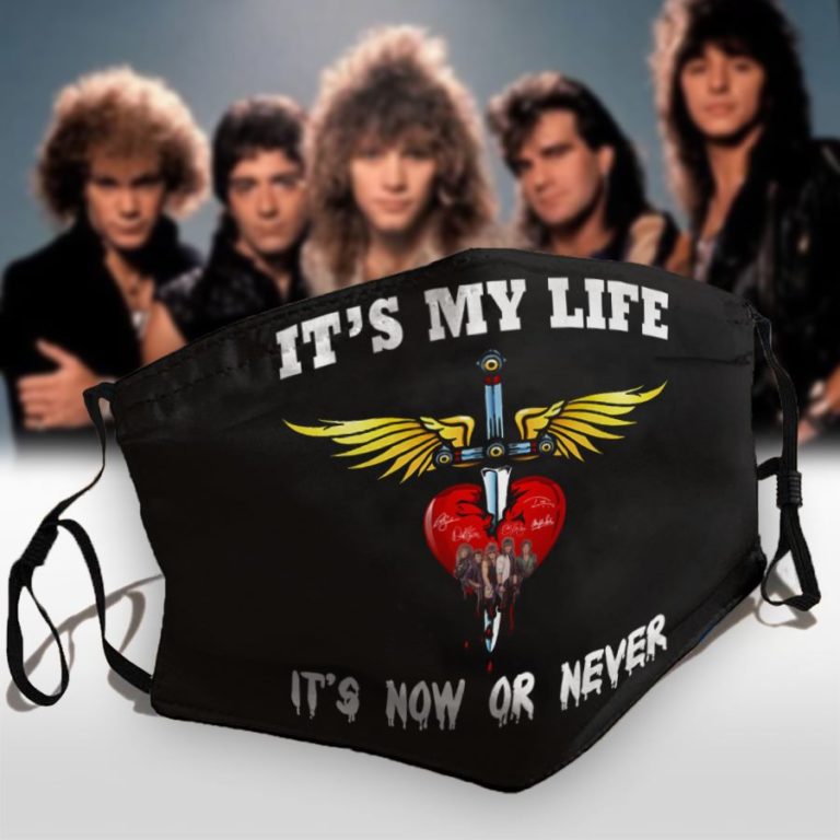 Bon Jovi It’s My Life It’s Now Or Never Face Mask