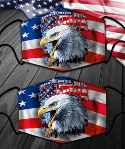 Bald Eagle Don’t Mess With America Face Mask