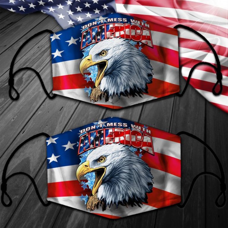 Bald Eagle Don’t Mess With America Face Mask