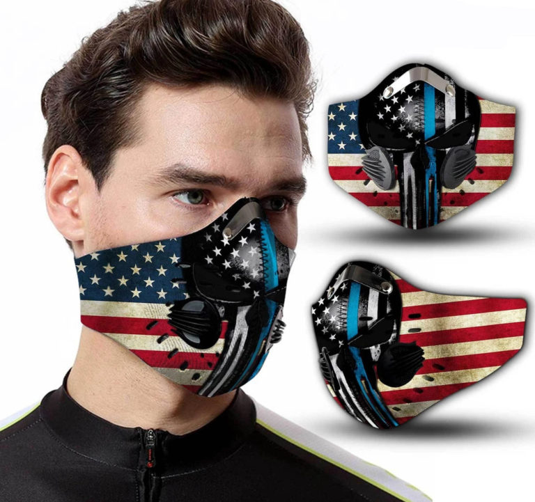 US Police Punisher Skull N95 Filter Face Mask