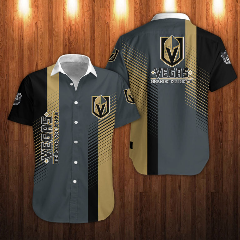 Vegas Golden Knights Ice Hockey Button Up T-Shirt