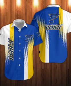 St. Louis Blues Hockey Button Up T-Shirt