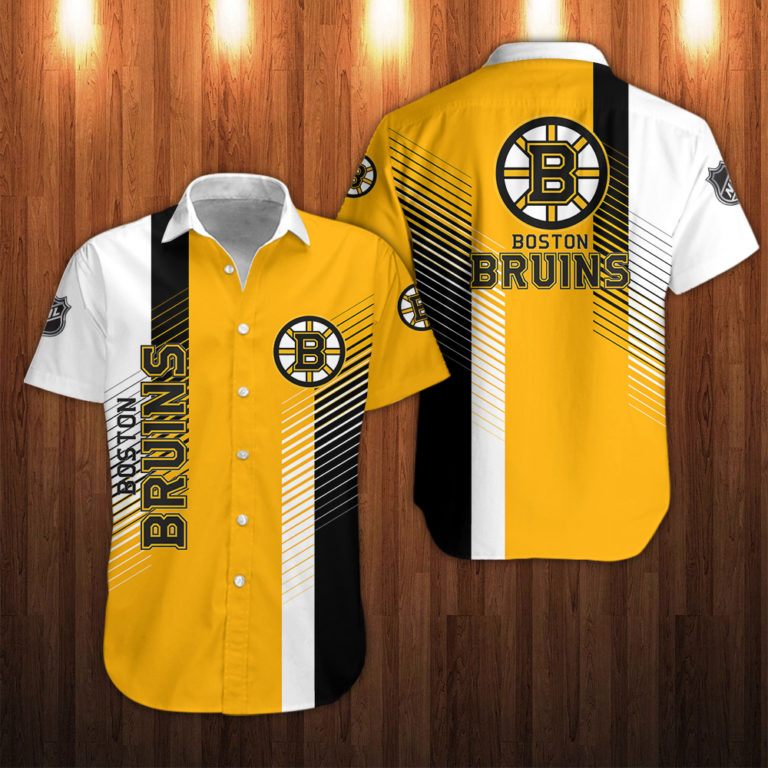 Boston Bruins Hockey Button Up T-Shirt