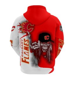 Calgary Flames Ice Hockey Skull All Over Print Hoodie, T Shirt Calgary Flames Ice Hockey Skull All Over Print Hoodie, T Shirt