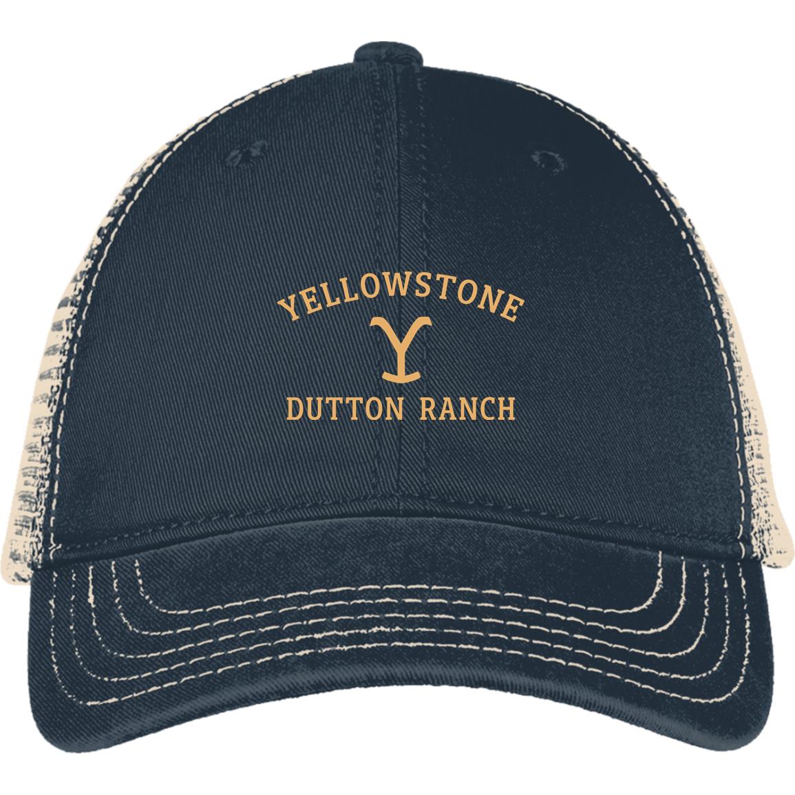 thumbnail image 2 of Yellowstone Dutton Ranch Beanie Hat - Grey Knit Winter Cap With Cuff 2 of 11
