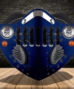 Jeep Ocean Blue Metallic N95 Filter Face Mask Jeep Ocean Blue Metallic N95 Filter Face Mask