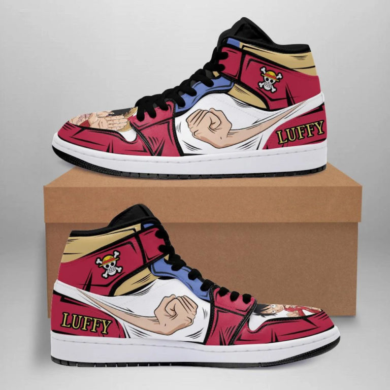 One Piece Luffy Gomu Gomu No Skill Jordan 1 High Sneakers