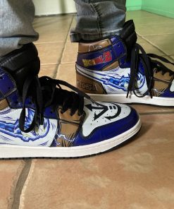 Dragonball Vegeta Blue Air Jordan 1 High Sneakers Dragonball Vegeta Blue Air Jordan 1 High Sneakers