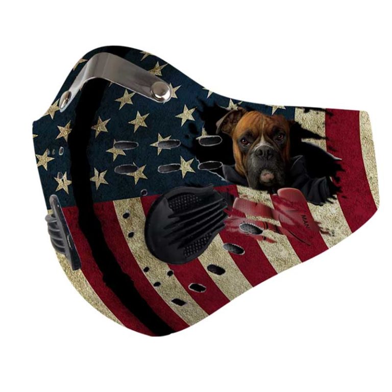 Boxer Dog N95 Filter Face Mask