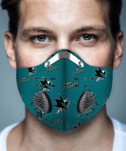 NHL San Jose Sharks N95 Filter Face Mask + Filter NHL San Jose Sharks N95 Filter Face Mask + Filter