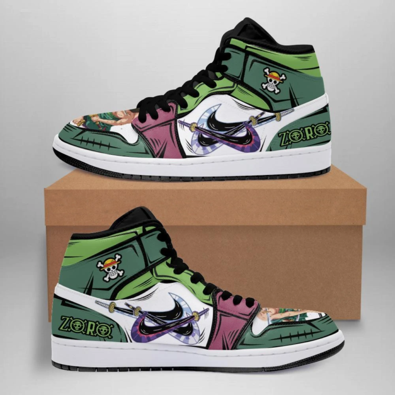 One Piece Roronoa Zoro Jordan 1 High Sneaker