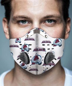 Colorado Avalanche Ice Hockey Face Mask + N95 Filter Colorado Avalanche Ice Hockey Face Mask + N95 Filter
