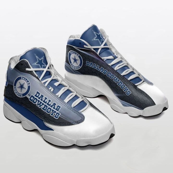 Dallas Cowboys Football Air Jordan 13 Sneakers - RobinPlaceFabrics
