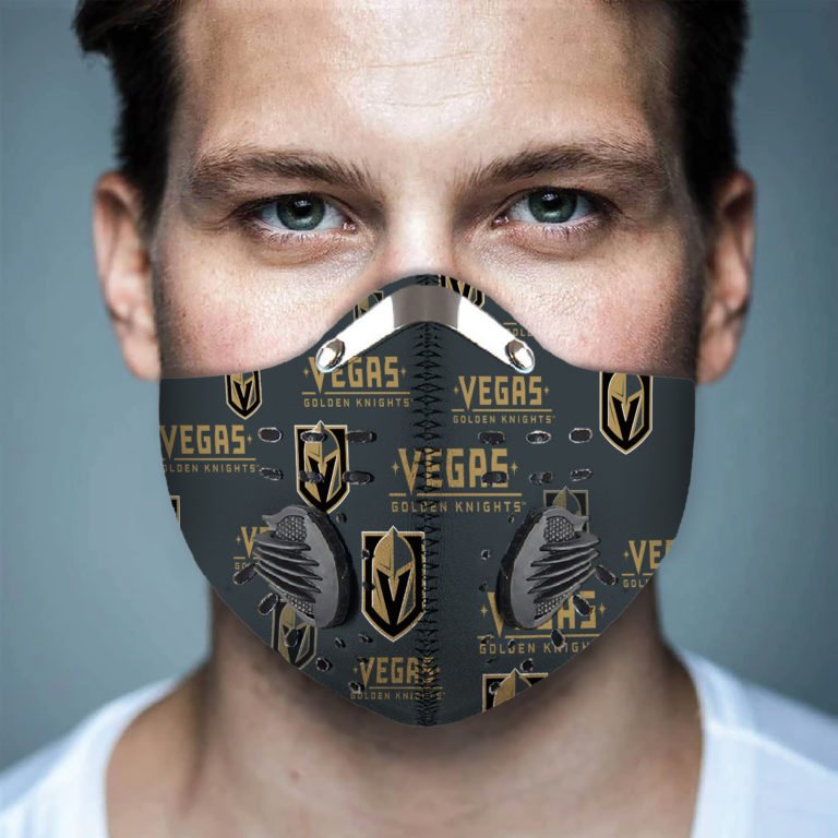 Vegas Golden Knights Hockey Face Mask + N95 Filter