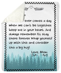 Mom To My Son Fleece Blanket Mom To My Son Fleece Blanket