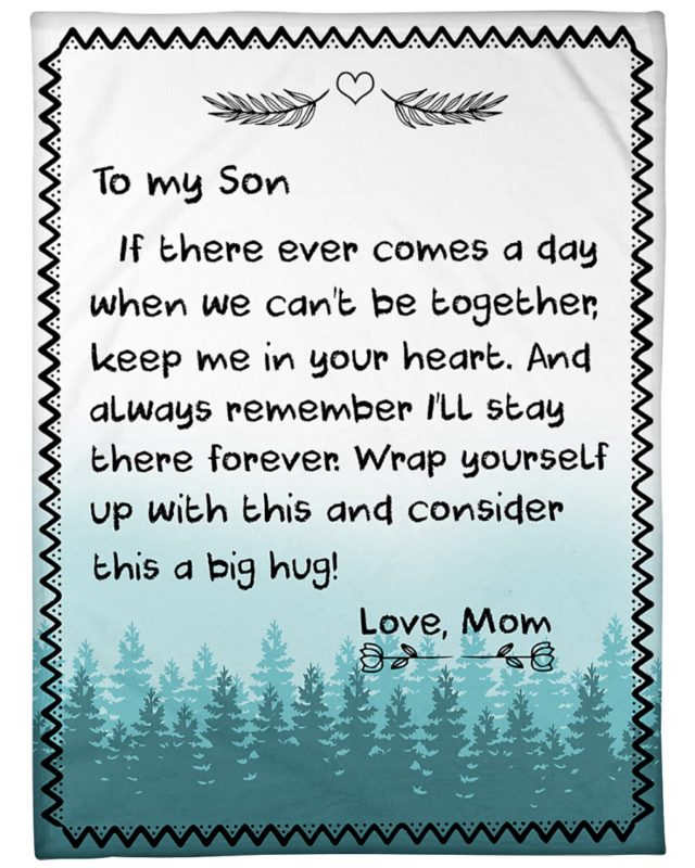 Mom To My Son Fleece Blanket