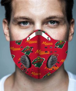 Minnesota Wild Hockey Face Mask + N95 Filter Minnesota Wild Hockey Face Mask + N95 Filter