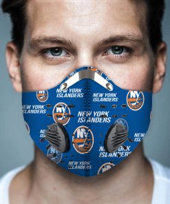 New York Islanders Hockey Face Mask + N95 Filter New York Islanders Hockey Face Mask + N95 Filter