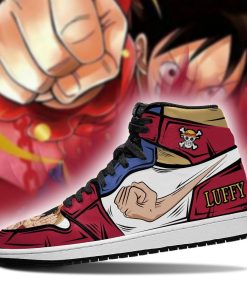 One Piece Luffy Gomu Gomu No Skill Jordan 1 High Sneakers One Piece Luffy Gomu Gomu No Skill Jordan 1 High Sneakers
