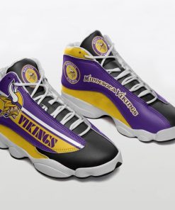 Minnesota Vikings Football Air Jordan 13 Sneakers