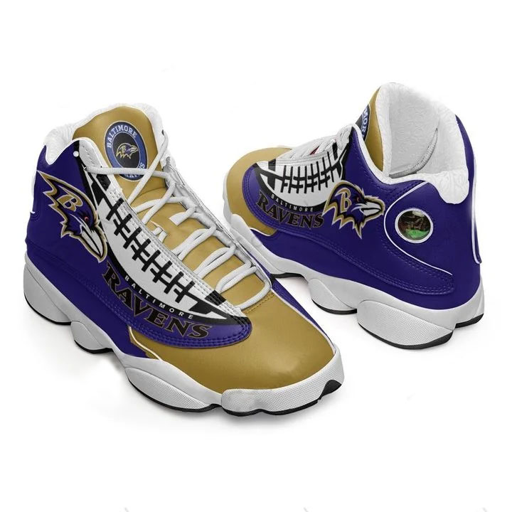 Baltimore Ravens Football Air Jordan 13 Shoes - RobinPlaceFabrics