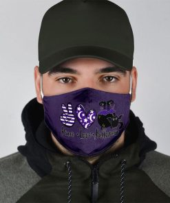 Peace Love Halloween Face Mask + PM2.5 Filter Peace Love Halloween Face Mask + PM2.5 Filter