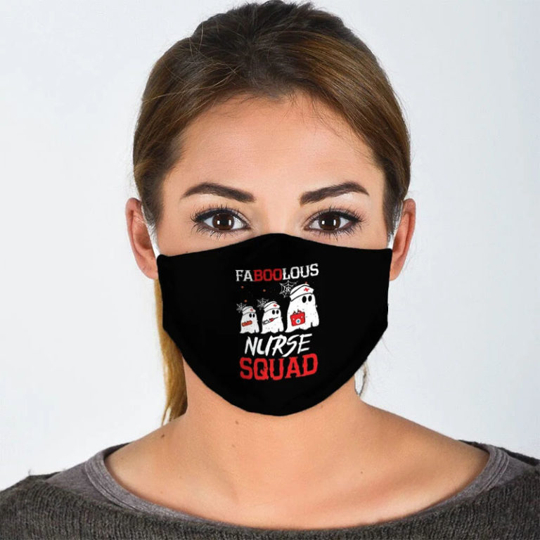 Halloween Faboolous Nurse Suqad PM2.5 Filter Face Mask