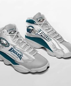 Philadelphia Eagles Football Jordan 13 Sneakers