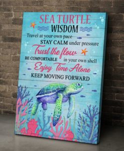 Sea Turtle Wisdom Keep Moving Forward Sea Turtle