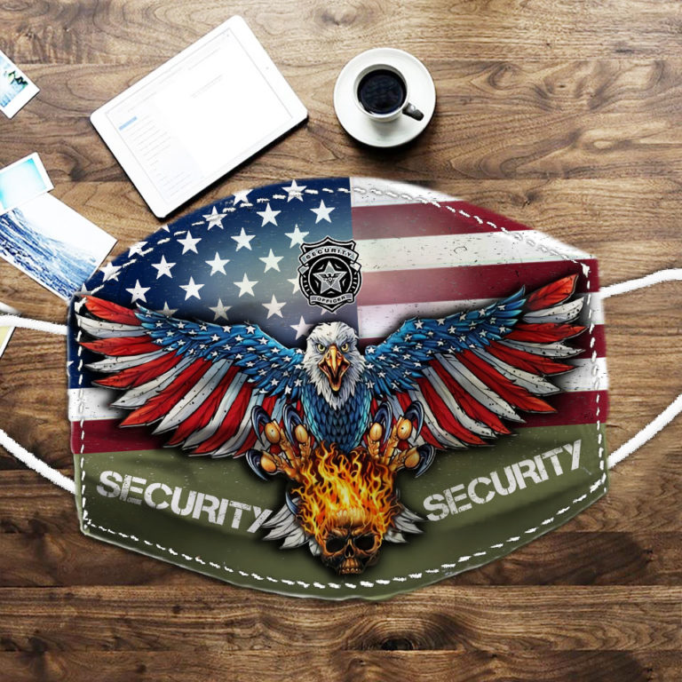 Bald Eagle Skull Security PM2.5 Filter Face Mask