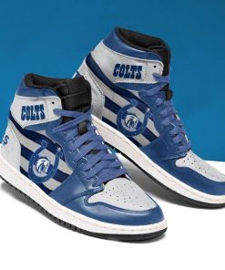 Indianapolis Colts Football Air Jordan 1 High Sneakers