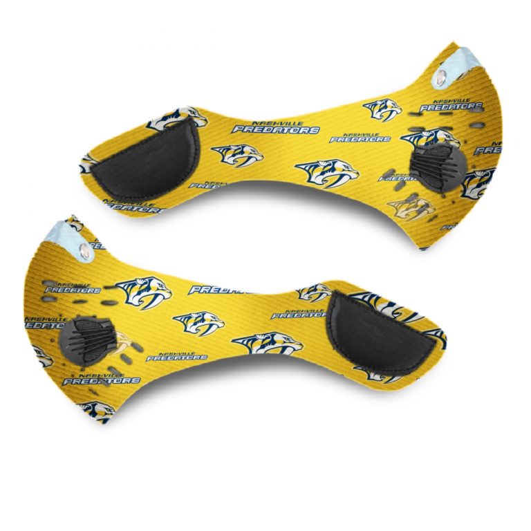 Nashville Predators Hockey Face Mask + N95 Filter
