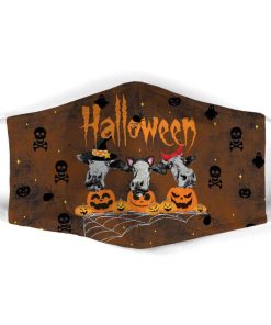 Halloween Cow Pumpkin Face Mask + PM2.5 Filter Halloween Cow Pumpkin Face Mask + PM2.5 Filter