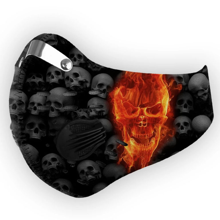 Skull Flame 3D N95 Filter Face Mask