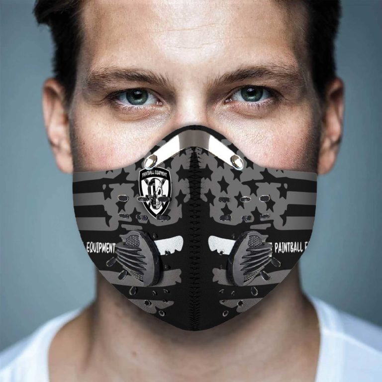 Paintball Equipment N95 Filter Face Mask + Filter Sheet