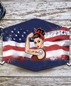 Strong Air Force Mom Face Mask